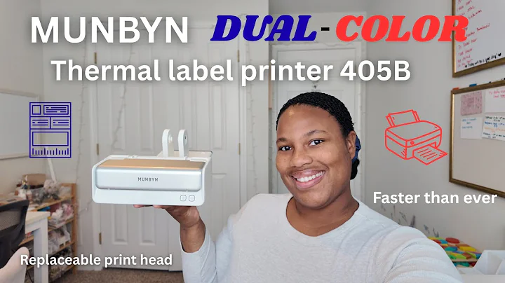 MUNBYN Dual color thermal printer! Bluetooh, integrated stand, new era of replaceable print heads