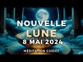 30 min  nouvelle lune en taureau  8 mai 2024 manifestation  abondance  mditation guide 