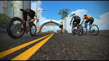 Zwift -Stage 2 - Zwift Unlocked - Race on Electric Break in Makuri Islands -- Full Out Attack!!