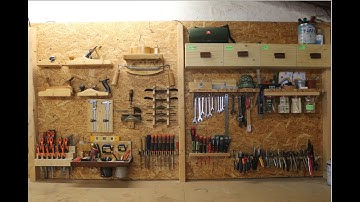 22 tool holder ideas. Absolute monster tool wall.
