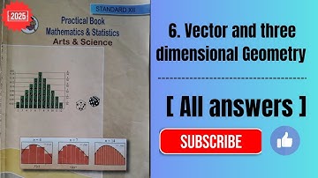  Class 12th maths chapter 6. vector and three dimensional geometry 2025।। All answers #viral #exam 