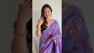 sequence work party wear saree. shortsvideo