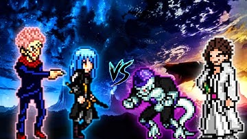 Rimuru Lord Demon & Sukuna V1.6.1 VS Black Frieza V2 OP & Aizen Sosuke OP in Jump Force Mugen