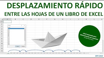Desplazamiento rápido entre las hojas de un libro de Excel