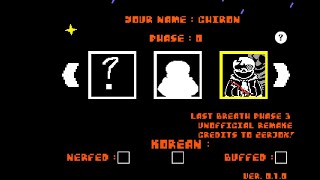 Undertale Last Breath Phase 3 Unofficial Remake By RTF NORMAL MODE COMPLETE!! | Undertale Fangame