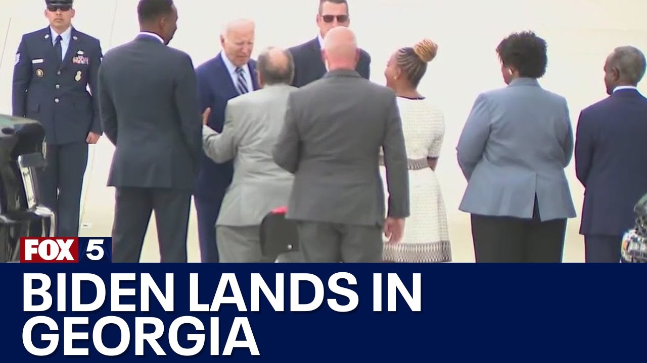 President Biden lands in Atlanta | FOX 5 News - YouTube