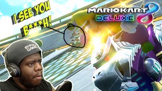 THIS DUDE CREEPING ON MY BOY!? | MARIO KART 8 DELUXE |