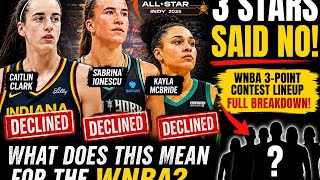 WNBA in Trouble? Caitlin Clark, Sabrina Ionescu & Kayla McBride Skip 3-Point Contest| Full Breakdown