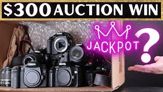 $300 Digital Camera Lot Auction Win Unboxing Did I hit the Jackpot?