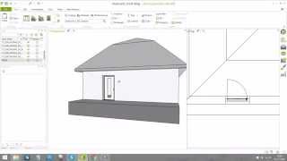 Inserting of the door for small house in pCon.planner 7.2