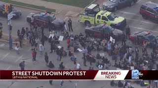 Protests take place around Milwaukee, shutting down streets
