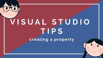 What is the code snippet for creating a property in Visual Studio