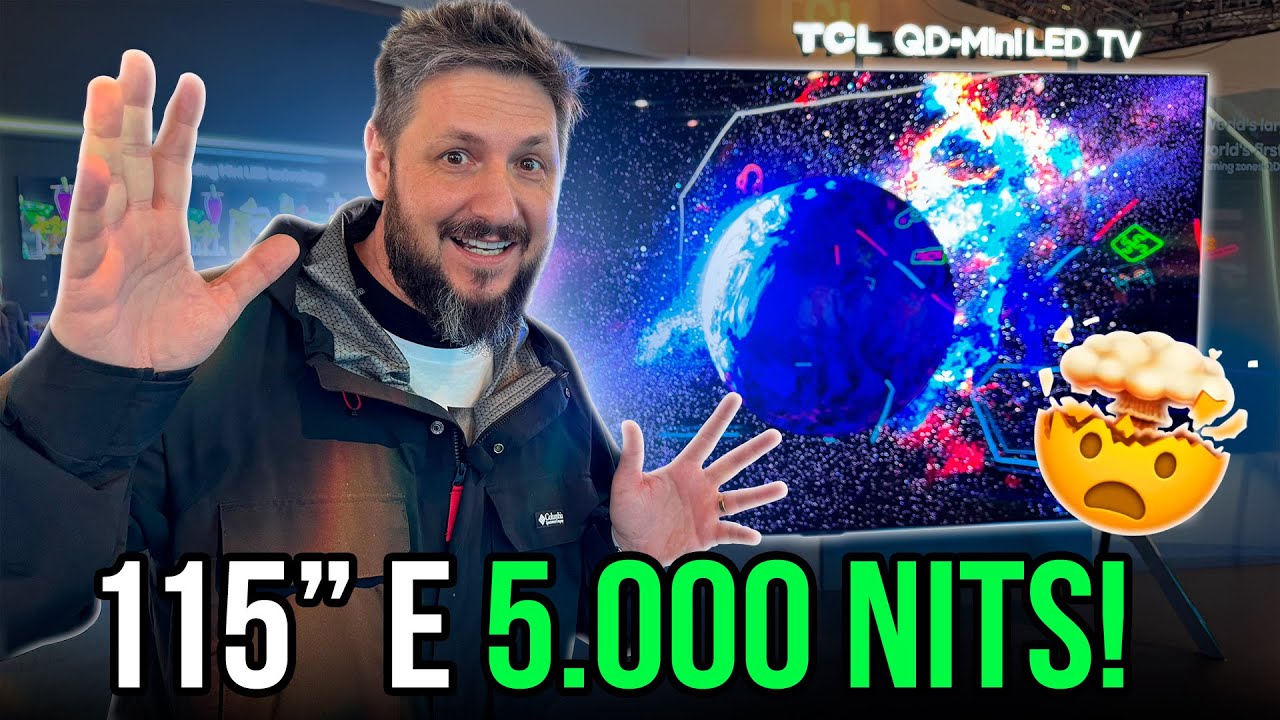 ENORME! A maior TV com minileds do mundo: TCL X955 Max com 5.000 nits de brilho