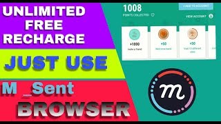 Unlimited Earning Trick#|Just Use M_sent Browser| And Get Unlimited Mobile Recharge|New Trick 2018 screenshot 3