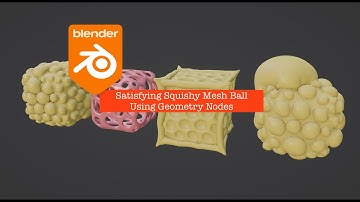 LIVENODING Satisfying Squishy Mesh Ball Using Geometry Nodes