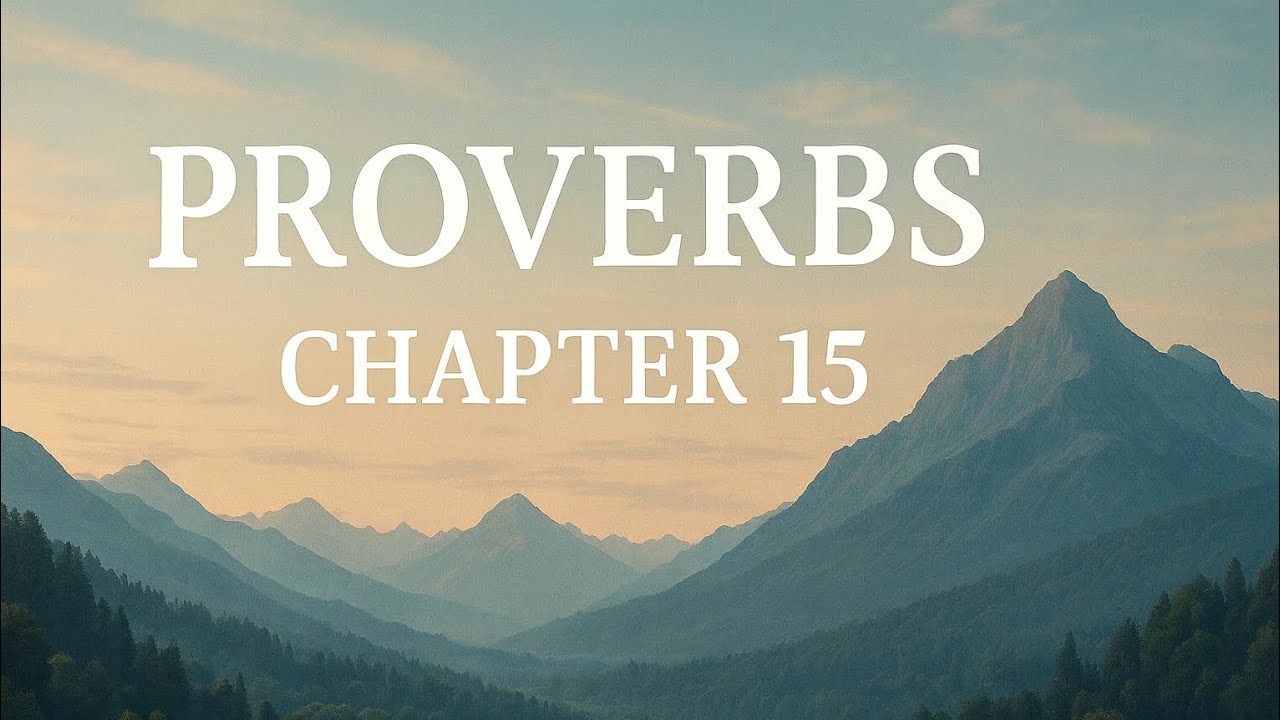 Proverbs Chapter 15. [New International Version] - YouTube