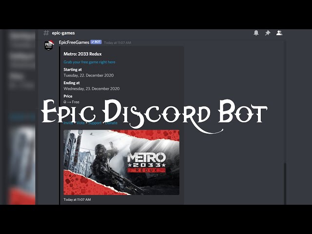 GitHub - wrrulos/EpicStore: Discord bot to keep up with free games