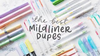 i tested the best mildliner dupes so you don't have to  the ultimate pastel highlighter comparison