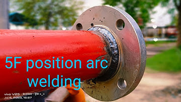 Stick welding 5F joint flange to pipe/welding tips & tricks #dasfabrication