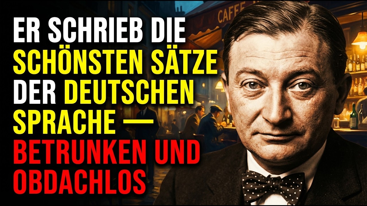 ER SCHRIEB DIE SCHÖNSTEN SÄTZE DER DEUTSCHEN SPRACHE — BETRUNKEN UND OBDACHLOS