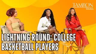 Lightning Round Questions With College Basketball Players