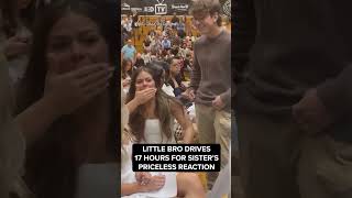 Brother Drives 17 Hours To Surprise Sister At Her Graduation #Shorts