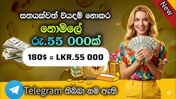 කිසිම ආයෝජනයක් නැතුව රු.55 000 ක් හොයමු | How to get free 180$ 💸❤️
