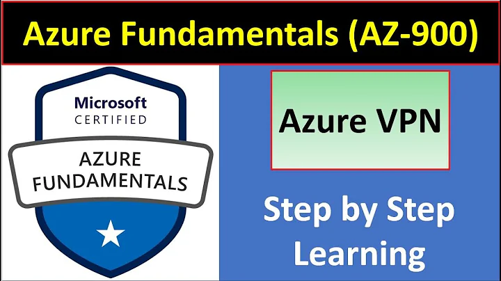25. Azure Fundamentals (AZ-900) Exam Concepts - Azure VPN (Step by Step Learning)