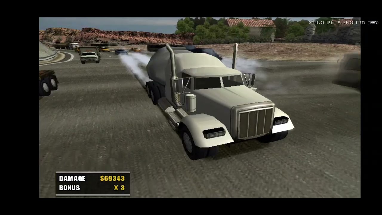 Burnout 2: Point Of Impact - Crash Mode Event 5 1st Clearing(AetherSX2)