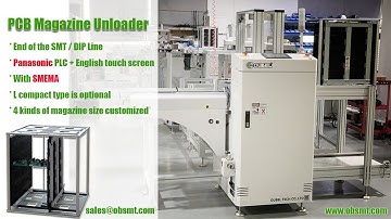 SMT PCB magazine loader unloader operation