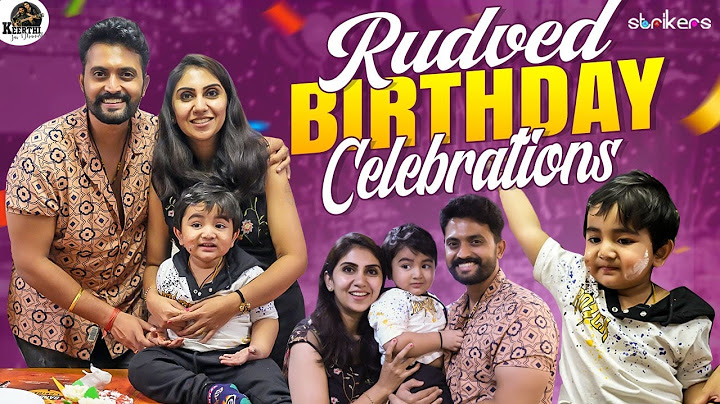 Rudved Birthday Celebrations || Keerthi Jai Dhanush || Strikers