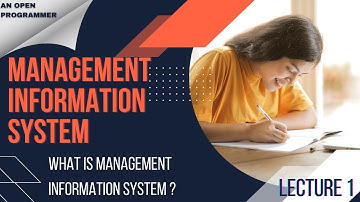 What is management information system | MIS | Lecture 1 | With Notes PDF | For BCA, BTECH, BSC CS