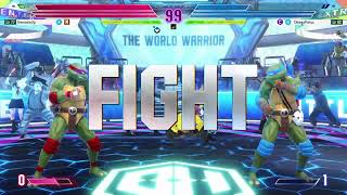 Street Fighter 6/TMNT Crossover/Battle Hub Gameplay