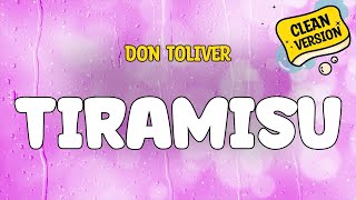 Don Toliver - Tiramisu (Clean Version) Lyrics