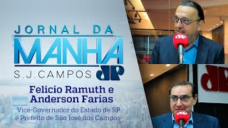 Entrevista com o prefeito de S.J. Campos, Anderson Farias e o Vice-governador de SP, Felicio Ramuth