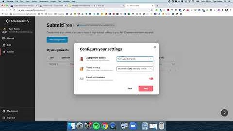 Screencastify Submit