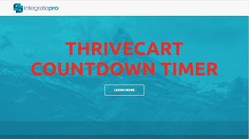 How to use the ThriveCart countdown timer