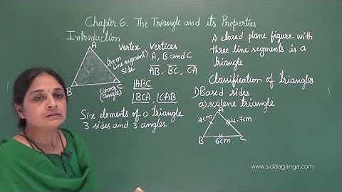 CBSE 7 - STATE 7 - MATHEMATICS - THE TRIANGLE AND ITS PROPERTIES - PART 1