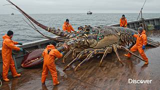 How Fishermen Harvest 2,000 Giant Lobsters in a Single Deep Sea Haul | Fishing Documentary