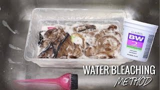 WATER BLEACHING METHOD | HOW TO BLEACH YOUR HAIR IN UNDER 10 MINUTES !