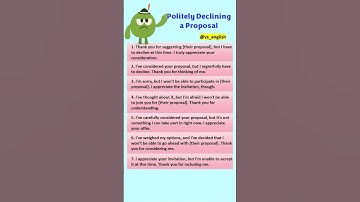 How to politely decline an Offer #politeenglish #politephrases #shorts  #declined VS ENGLISH