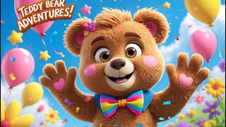 Teddy Bear Nursery Rhyme 3D Animation — Turn Around 🎵