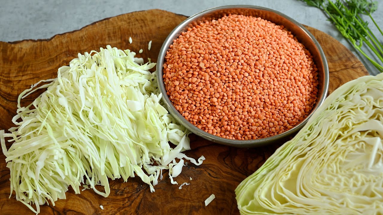 Летом следует есть больше чечевицы! Вкусный рецепт приготовления капусты!