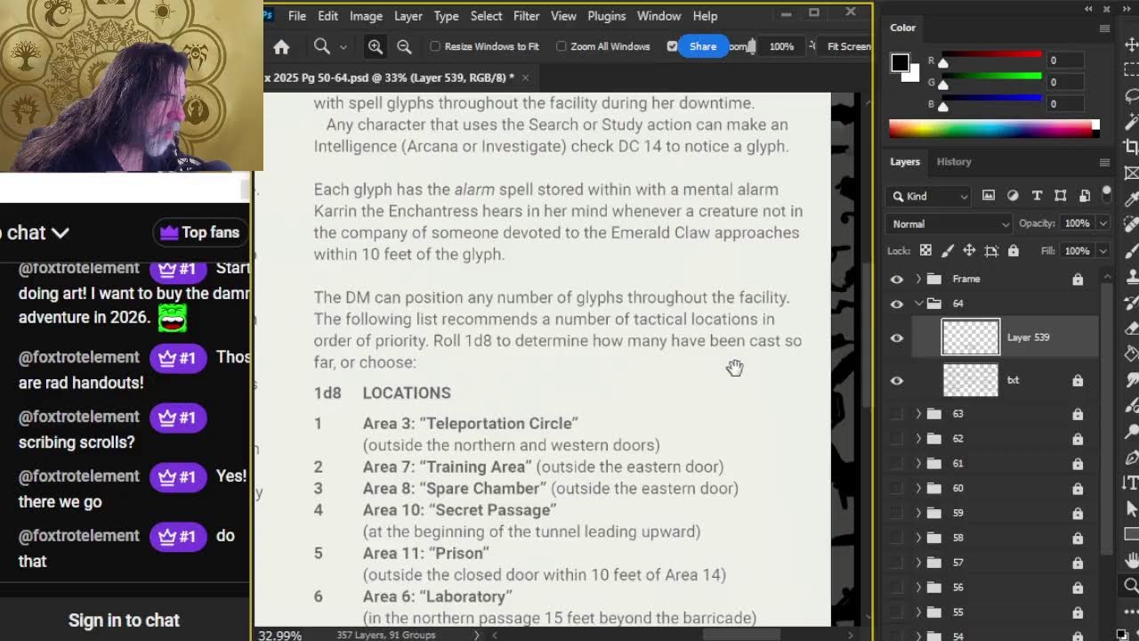 Art Jam - D&D Eberron Art Stream ep 639 - Corner Vignettes - 19