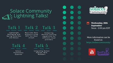 Solace Community Lightning Talks 1.0
