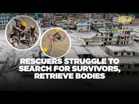 Covered in thick mud, rescue operations continue in Nepal-Tibet border
