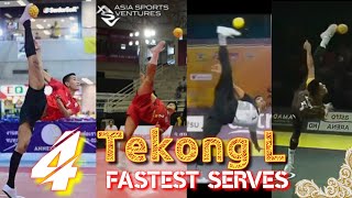4 Tekong Terbaik !!! Powerfull Servis 2021 • Fastest Serves √ Thailand Malaysia