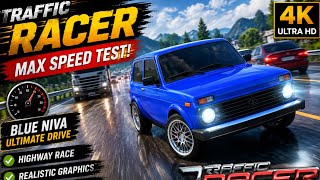 Traffic Racer Blue Niva Max Speed Test 🚙🔥 | Ultimate Highway Drive in 4K Ultra HD screenshot 5