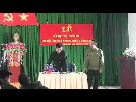 le ket nap hội viên cựu chiến binh - làng cúng 2019 .