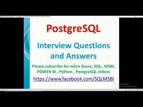 PostgreSQL Interview Questions and Answers | Postgresql faq